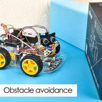 OSOYOO Robot Car Starter Kit V4.0 kompatibilní s Arduino IDE - Sada elektroniky s kamerou - Modul pro sledování čáry - Ultrazvuk